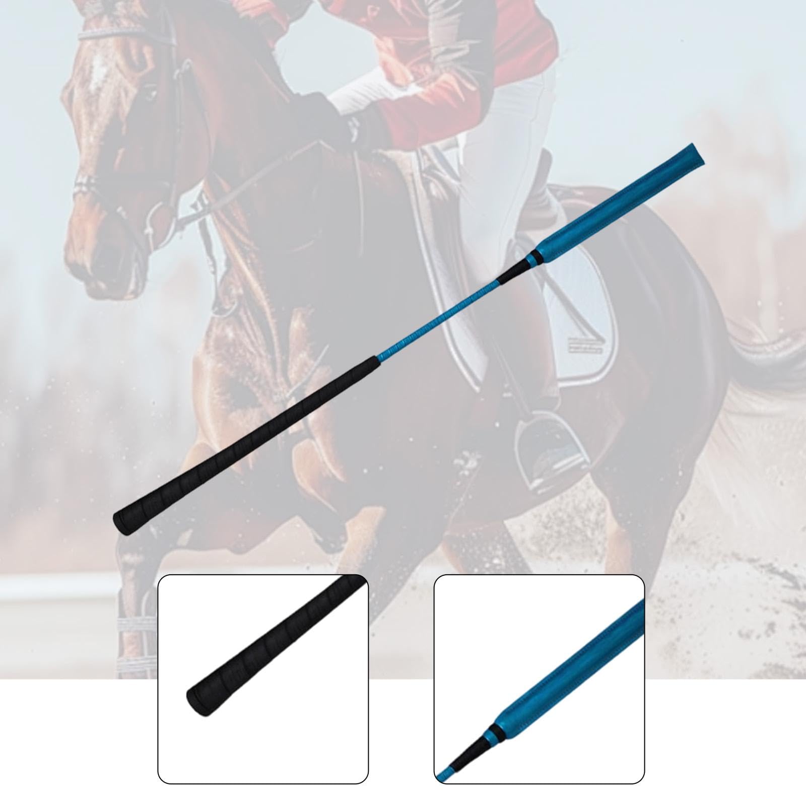 Qianly Frustino per Cavalli Bastone Equitazione Accessorio Maneggio Frusta da Allenamento con Materiale in Microfibra PU Impugnatura Antiscivolo Adatto