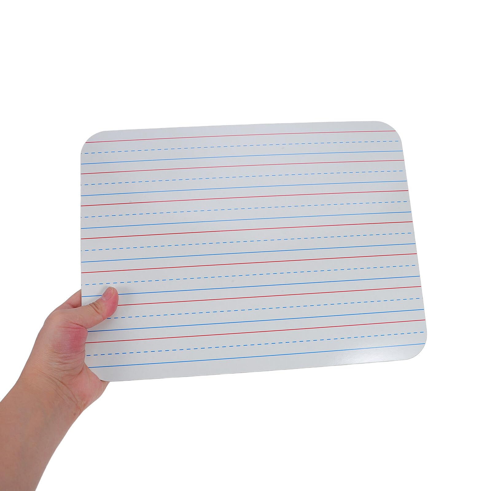 Veemoon Lot de 5 Petits Tableaux Blancs Effaçables à Sec avec Lignes 23 X 30 CM Double Face Portables et Légers pour Écriture Cursive Entraînement Scolaire et Bureau