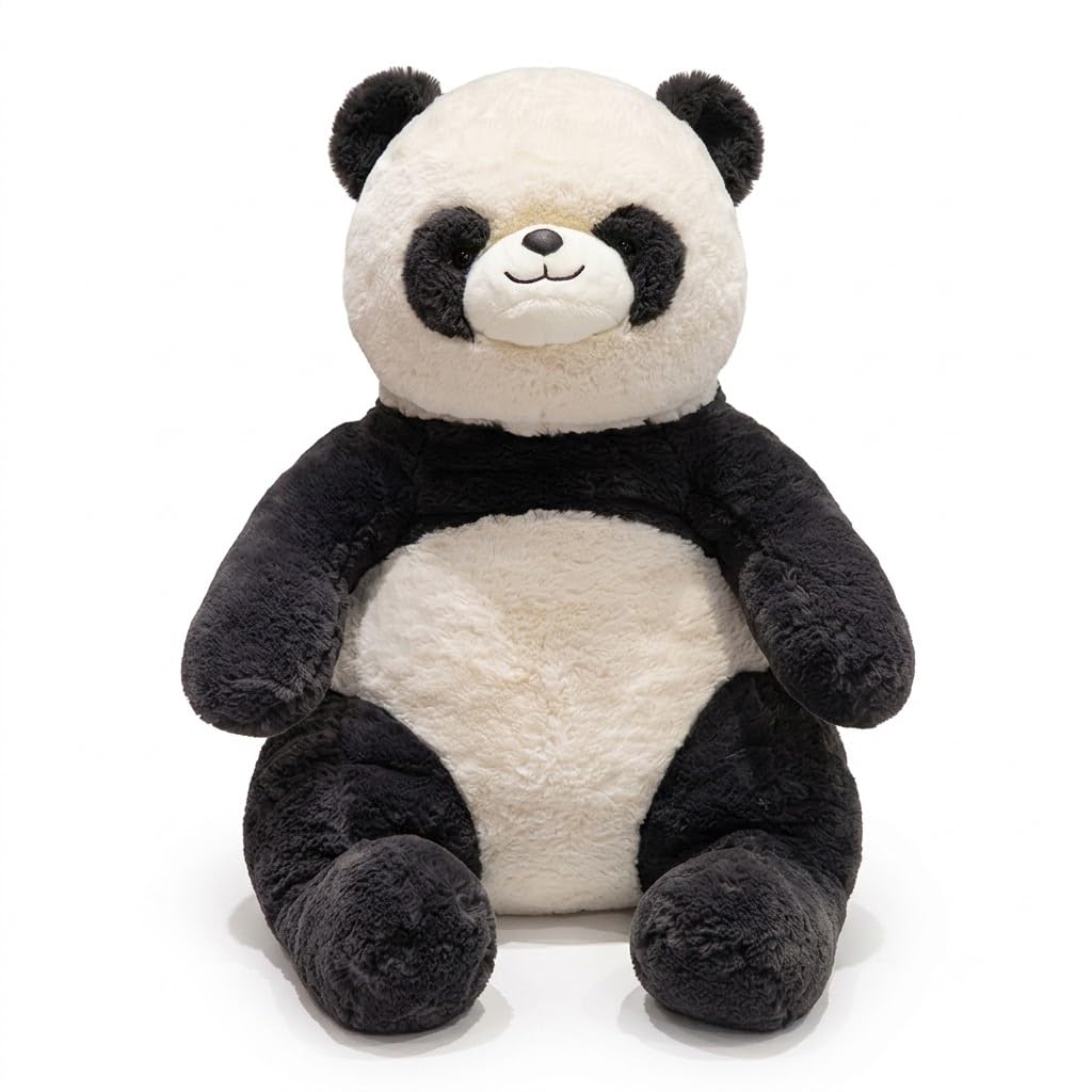 HUG 'n' FEEL SOFT TOYS Premium Panda Plush Toy (50 cm, Black & White) | Super Soft Stuffed Animal & Bedtime Comforter for Kids for Boys & Girls | Washable & Child-Safe Cuddly Toy-image-11