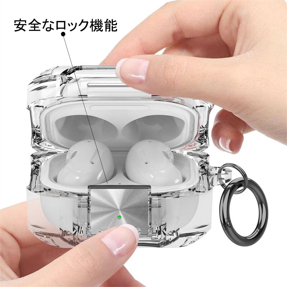 GALAXY Buds2 ＋ 専用カバー 楽天市場】Samsung Galaxy Buds 2 ケース カラビナ付き Galaxy
