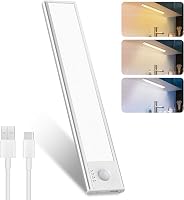 libtit 23cm LED Szekrény Világítás Mozgásérzékelővel - Dimmer Funkcióval 3000K-6500K Színhőmérséklet Akkumulátoros Konyhai Bútor Lámpa 1