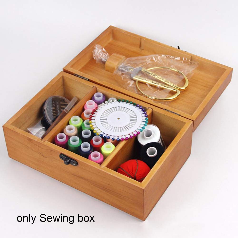 Scatola Da Cucito In Legno Stile Vintage - Organizer Per Fili, Aghi E Accessori, Con Motivo Tarassaco, Ideale Per Scrivania - Foto 8