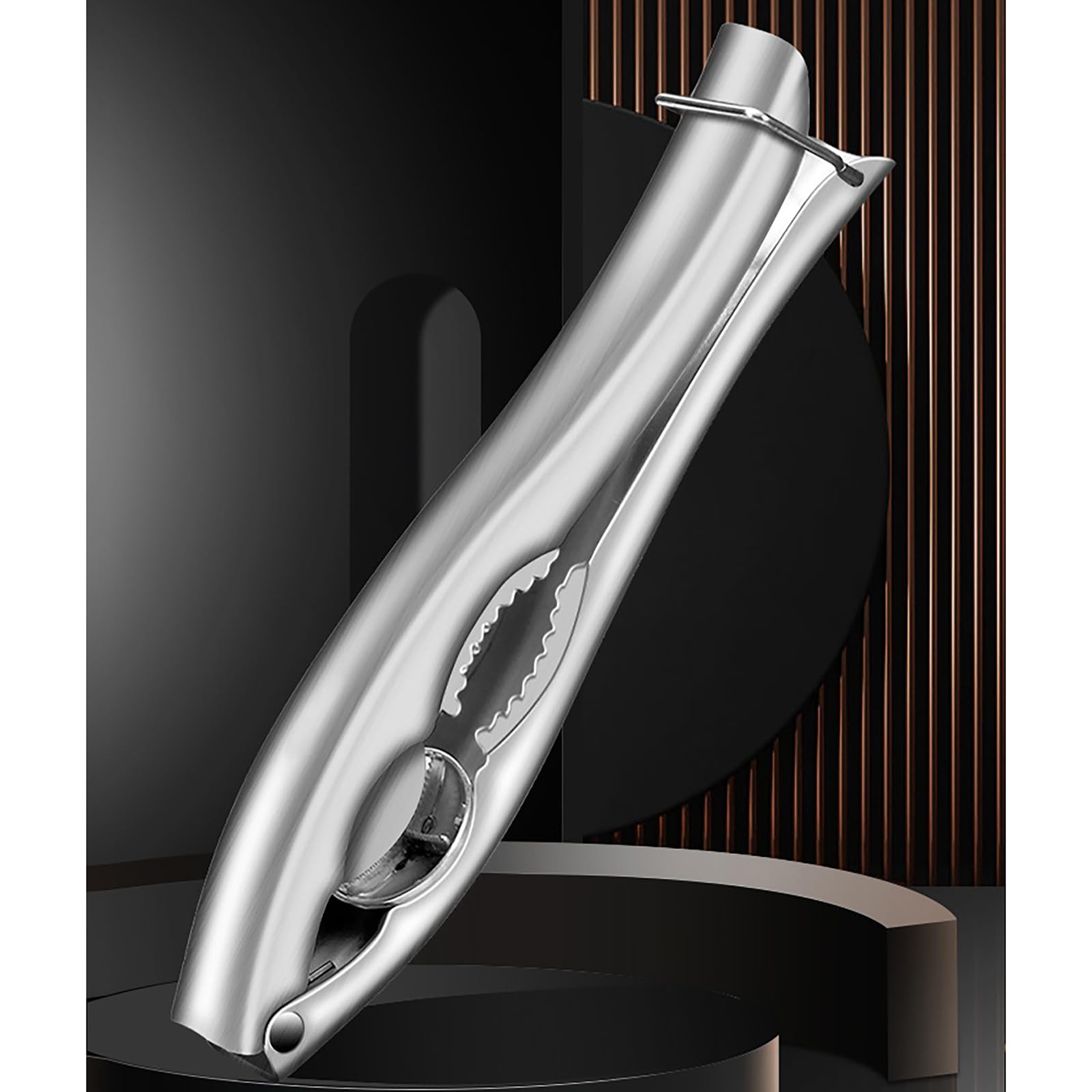 Schiaccianoci professionale per noci ergonomico, funzionamento rapido e facile, in acciaio inox 304