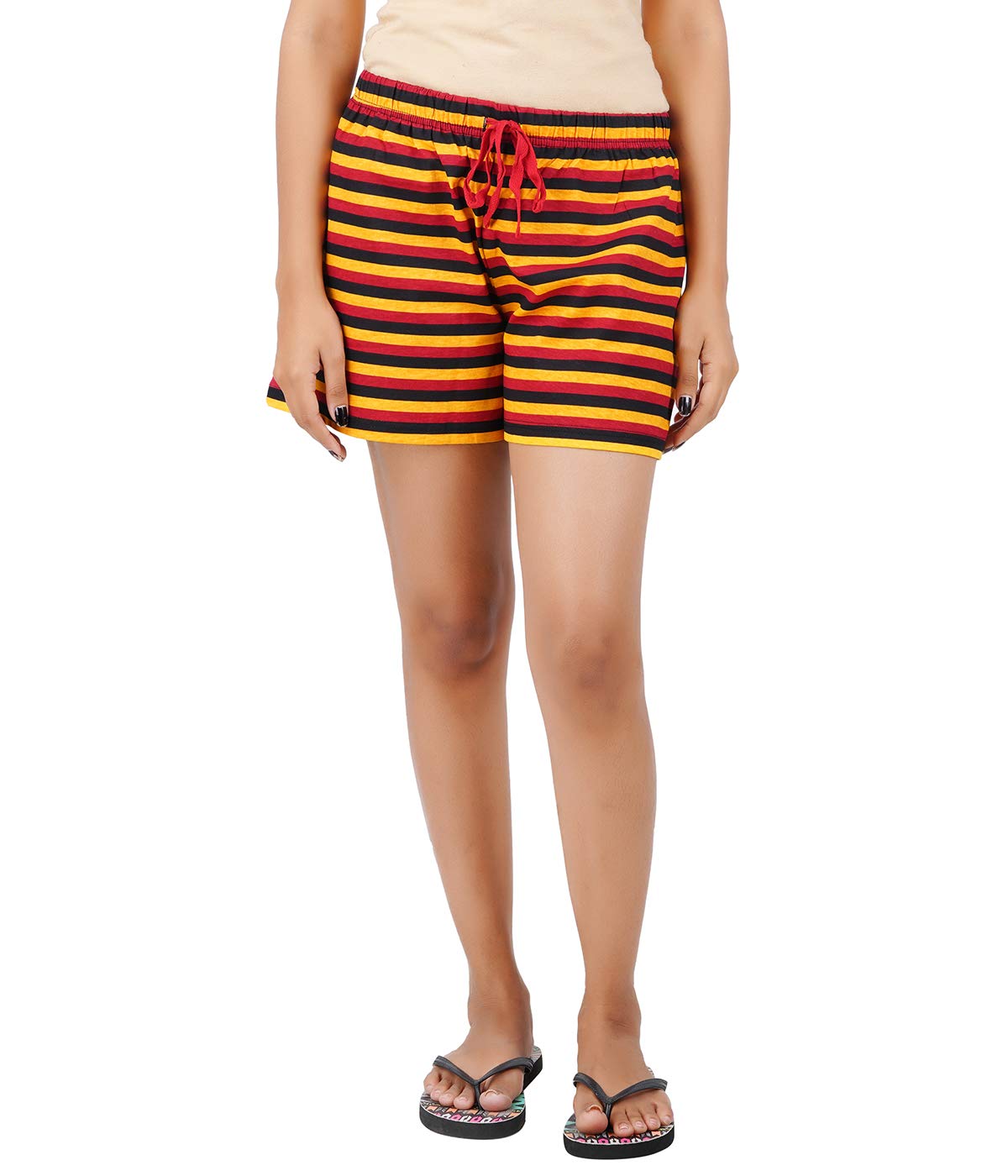 Trove Women Cotton Shorts Multicolor Large