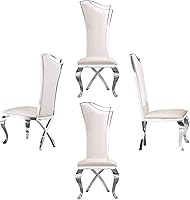 Vista 15 de ACEDÉCOR Juego de 4 sillas de comedor de terciopelo, sillas de cocina tapizadas de lujo negras con respaldo alto aerodinámico, modernas y hermosas