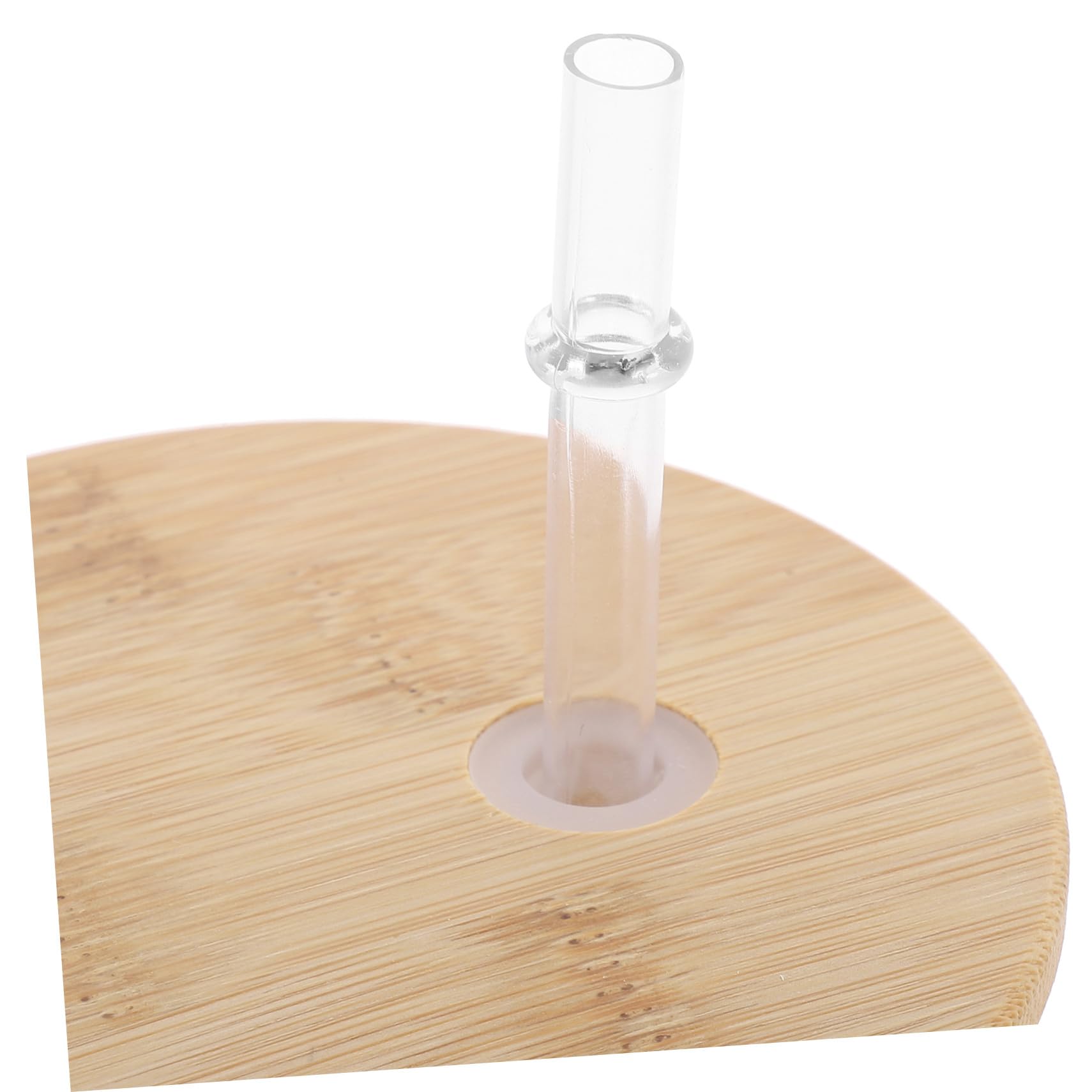 Glasbecher 32oz mit Strohhalm und Deckel, Weiß, Tragbar