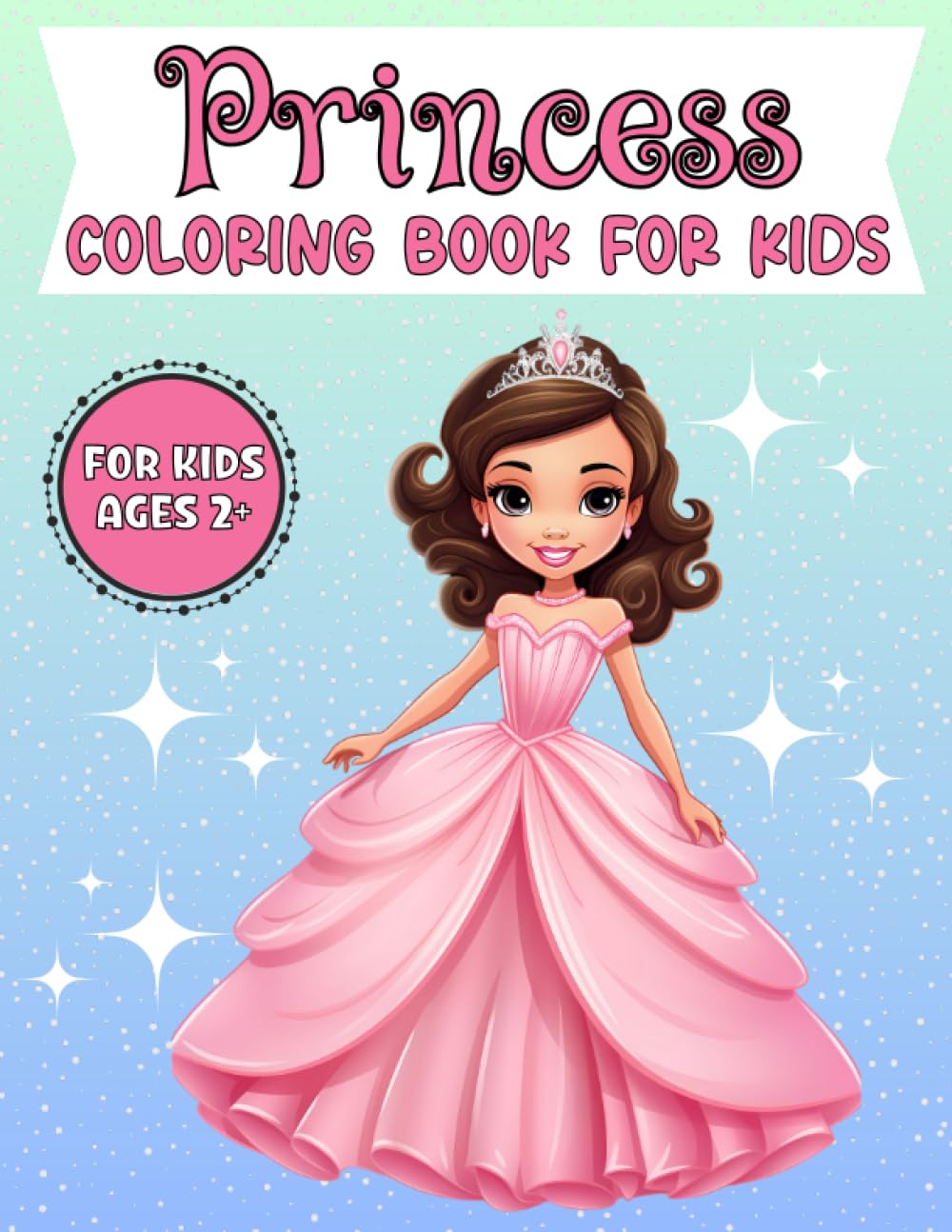 Princess Coloring Book for Kids: 50 Cute Coloring Pages: Publishing ...
