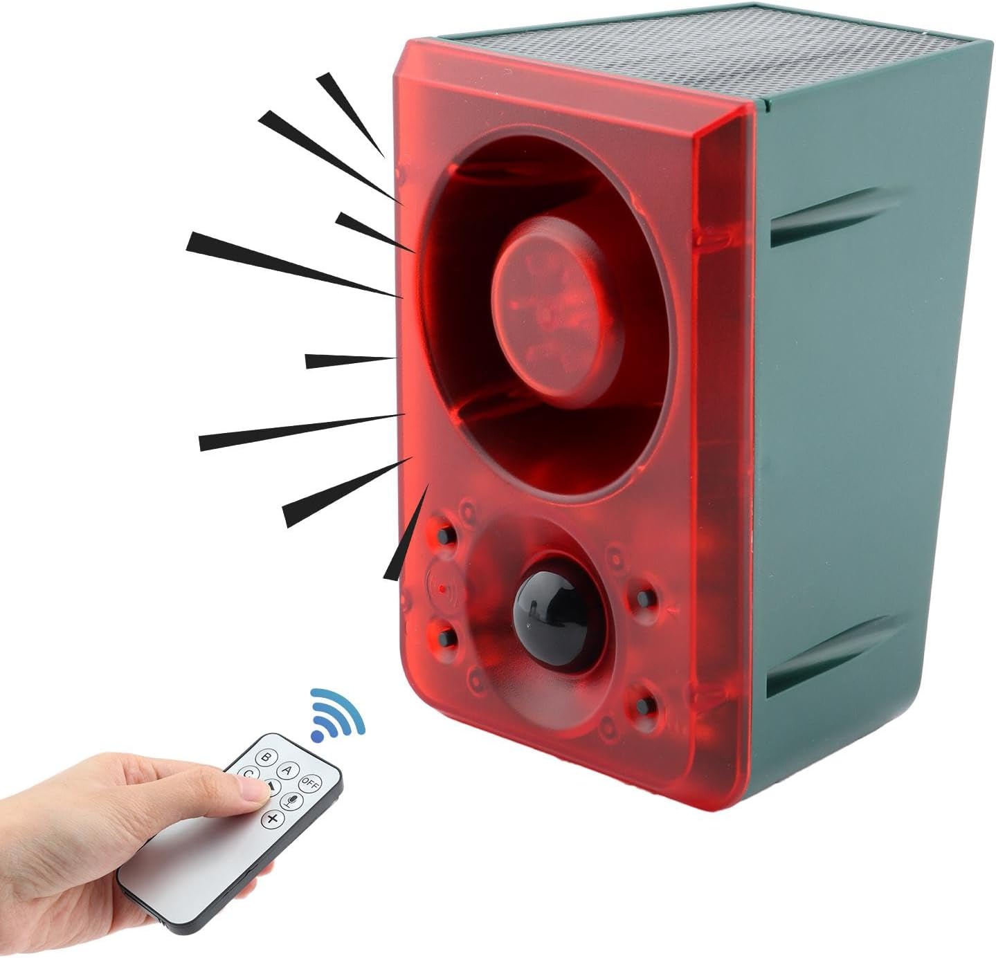 Solar Outdoor Motion Sensor Alarm Dog Barking & Sound