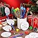 LIUBUJINGYING 48 Sets Christmas Pencils Erasers Gifts with Bulb Christmas Pencil Eraser Toppers Merry Bright Cards Bags, Mini Lightbulb Erasers Multicolor Tiny Erasers for Party Rewards Xmas Gifts