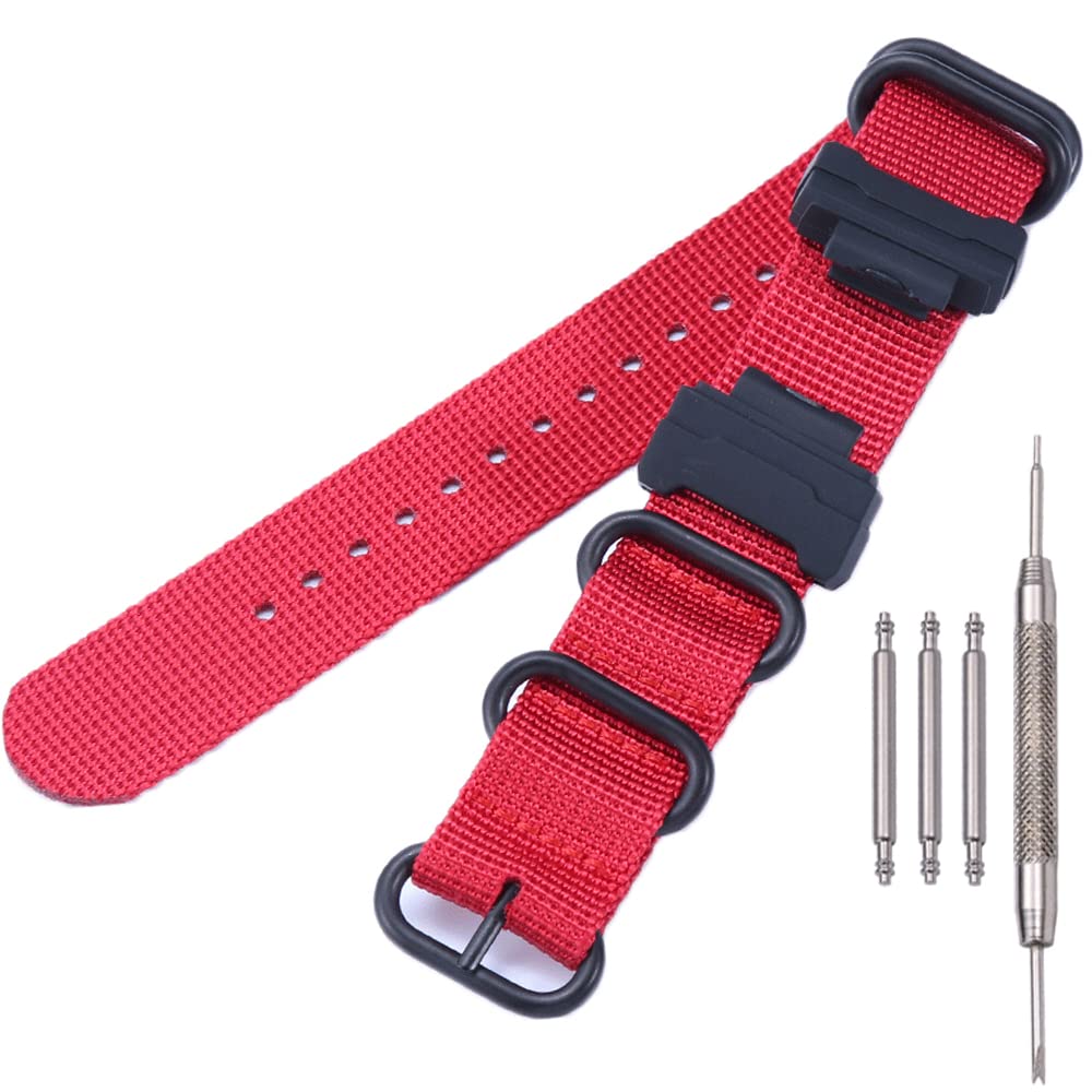 Conversion RAF Nylon Strap +Adapters Replacement for Casio 16mm series watch band