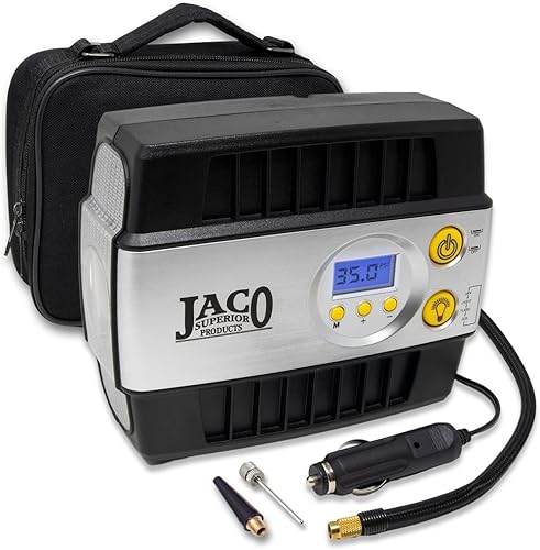 JACO SmartPro inflador digital Premium de neumático, 12V, portátil, 100 PSI