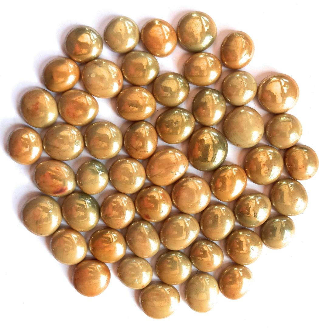 OhhSome 2Kg Golden Glass Round Shaded Marbles Aquarium Pebbles for Vase Fillers Gems Stone Table Scatter Landscaping Fish Tank Party Decoration Crystal Rocks [2Kg] (B08LC6LN3C) Amazon Price History, Amazon Price Tracker