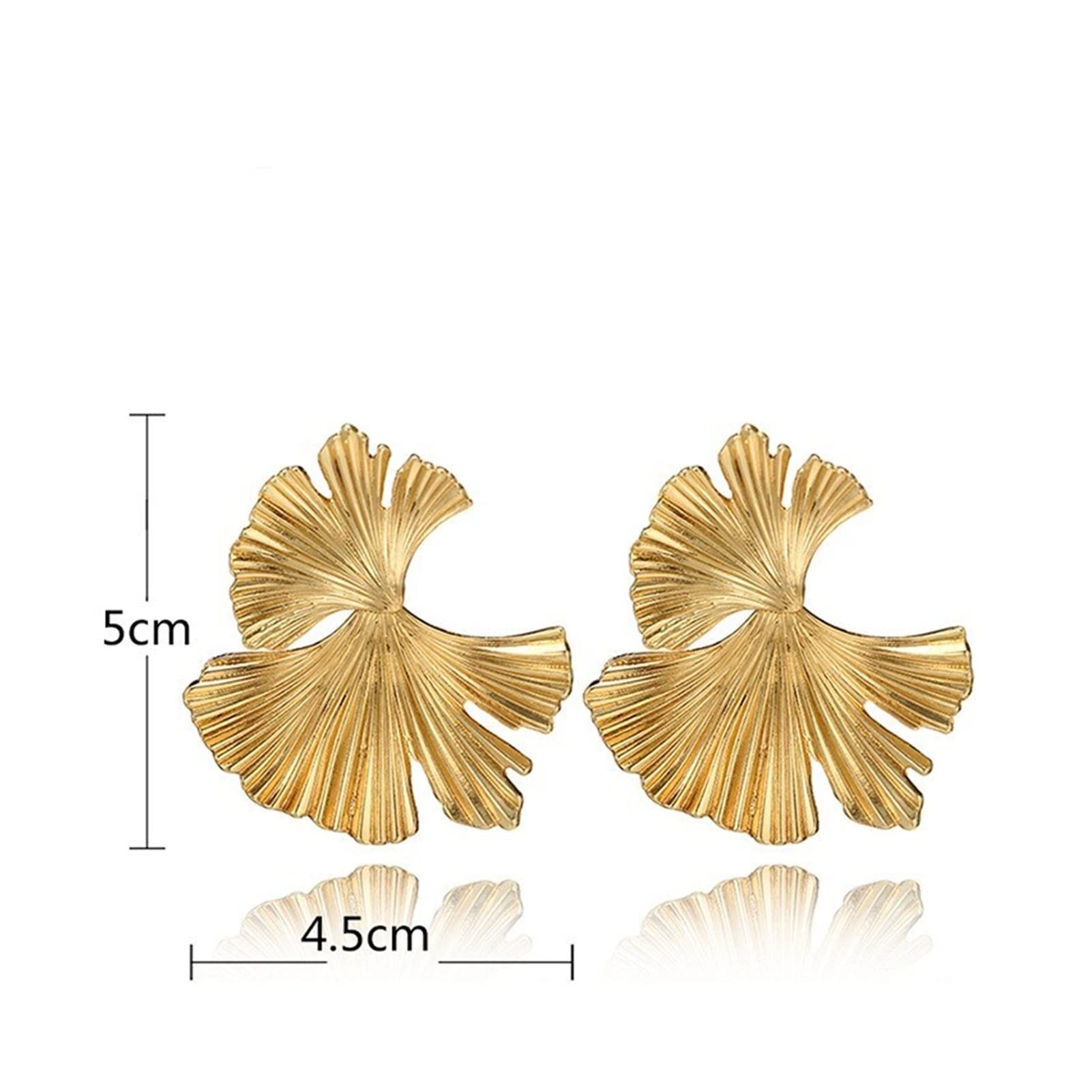 Orecchini a grappolo di foglie d'oro, orecchini pendenti lampadario foglia d 'oro per le donne, orecchini a foglia di albero bohémien, orecchini a foglia multistrato, Zinco
