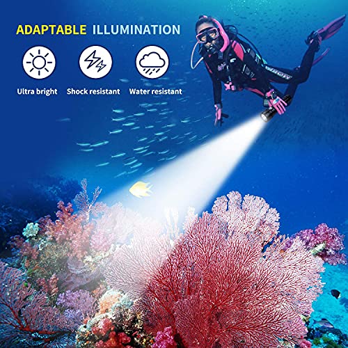 Wurkkos Diving Light Max 2000 Lumen Dive Flashlight, Ipx8 Waterproof Scuba Dive Light, Submarine Flashlight With Sst40 Led, Professional Snorkeling Light For Under Water Deep Sea Cave(5000K) #TOP2
