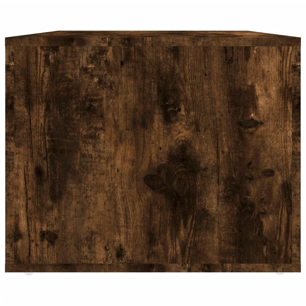 Couchtisch Räuchereiche 80x50x40 cm Wohnzimmertisch mit 2 Schubladen Modern Beistelltisch Sofatisch aus Holzwerkstoff für das Wohnzimmer Stabil und Pflegeleicht Rechteckig