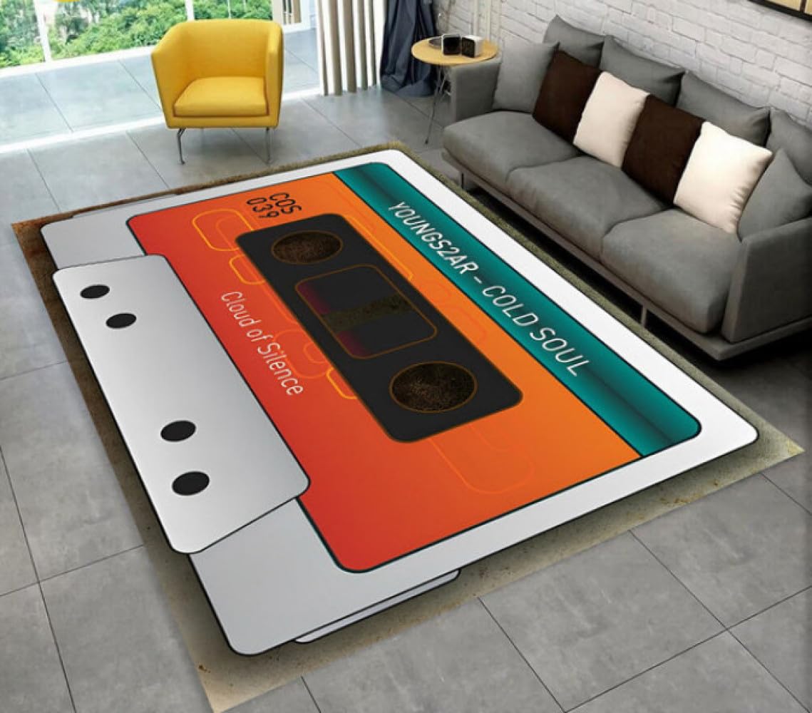 Vintage Cassetteband Tapijt, Waterabsorberende en Antislip Badmat van