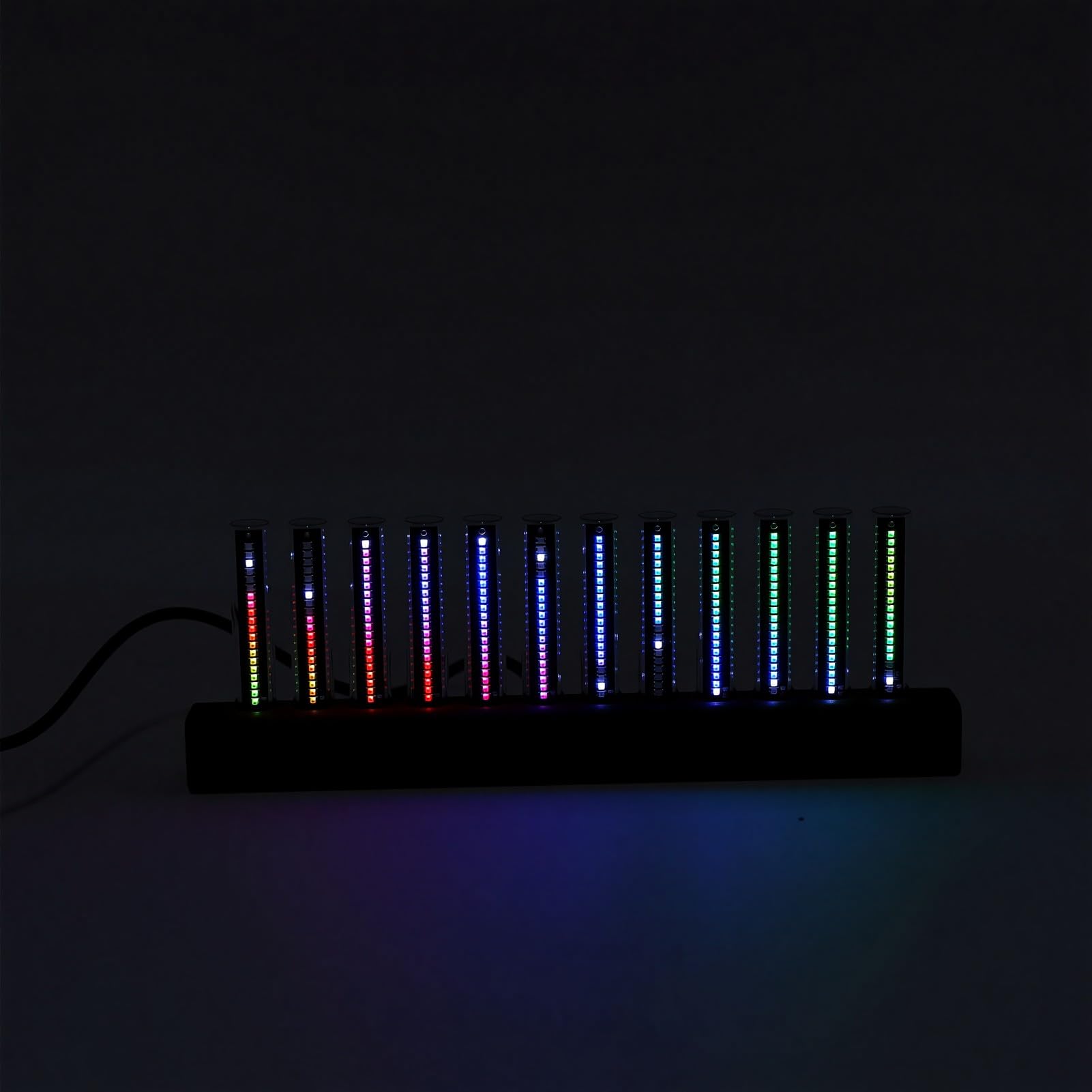 Generic Analizator Widma Muzyki LED 240 RGB do Wystroju Domu Regulowana jasność Kolorów Wyświetlacz Nocny