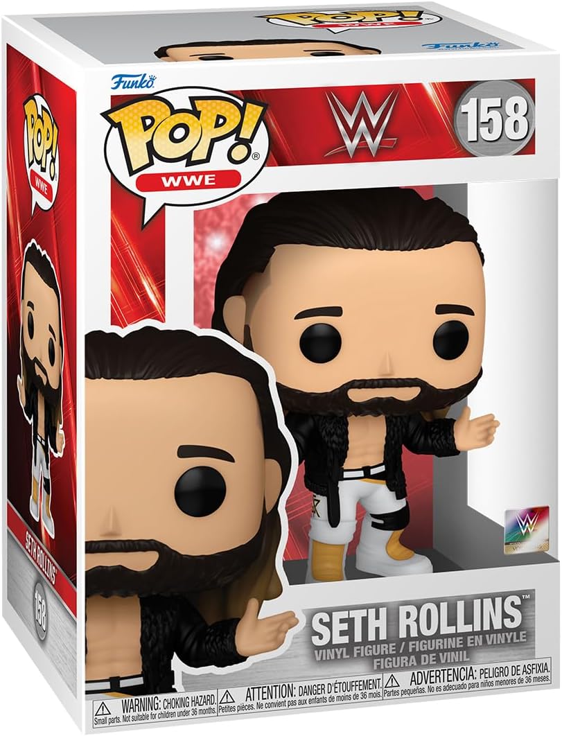 Funko POP! WWE: Seth Rollins with Coat - Collectable Vinyl Figure - Gift Idea - Official Merchandise - for Kids & Adults - Sports Fans - Model Figure for Collectors and Display