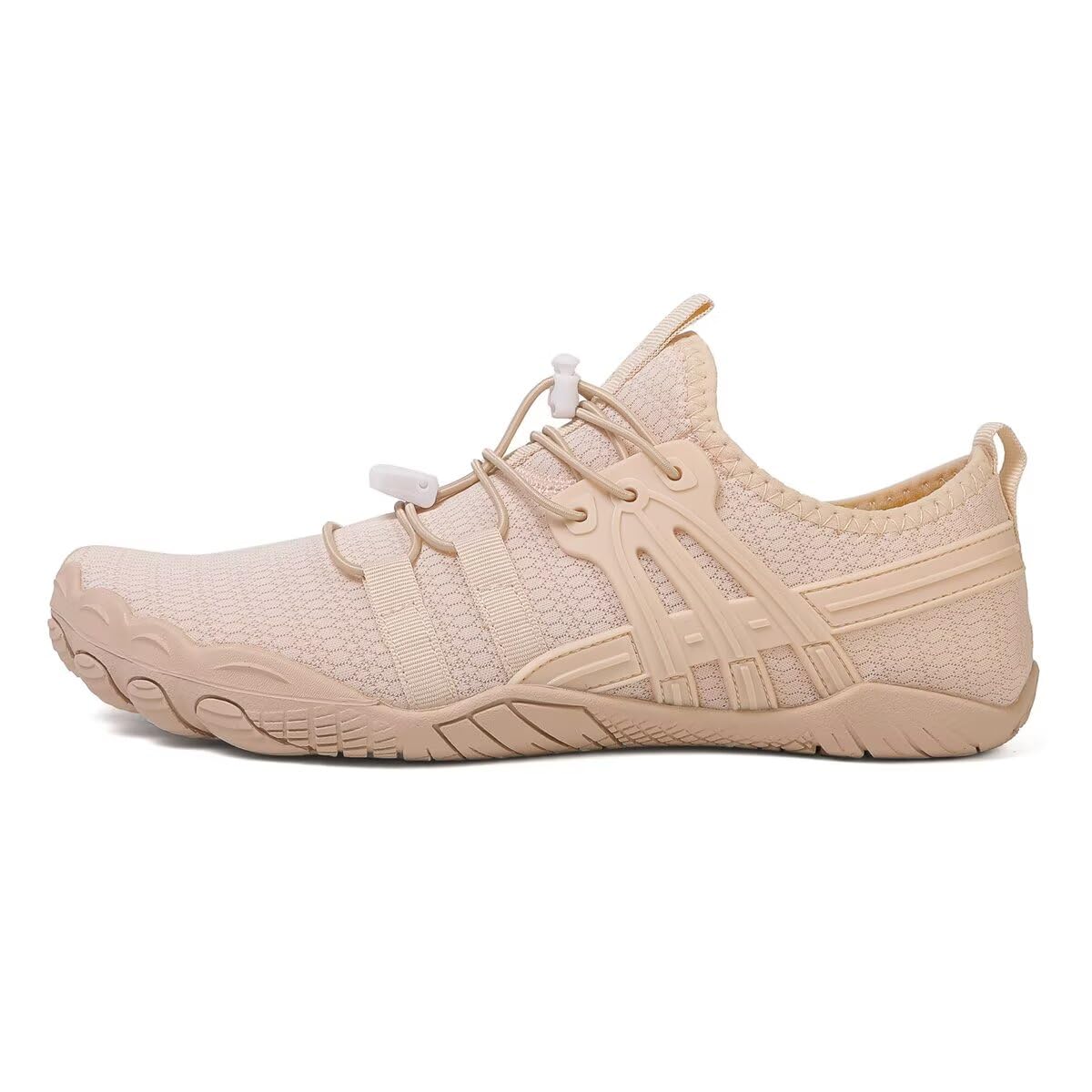 Man Woman Comfortable Lightweight Casual Upstream Shoes for Summer Water Sport Running Jogging Camping Walking Wading Fitness Khaki Men 3.5/Women 4.5
