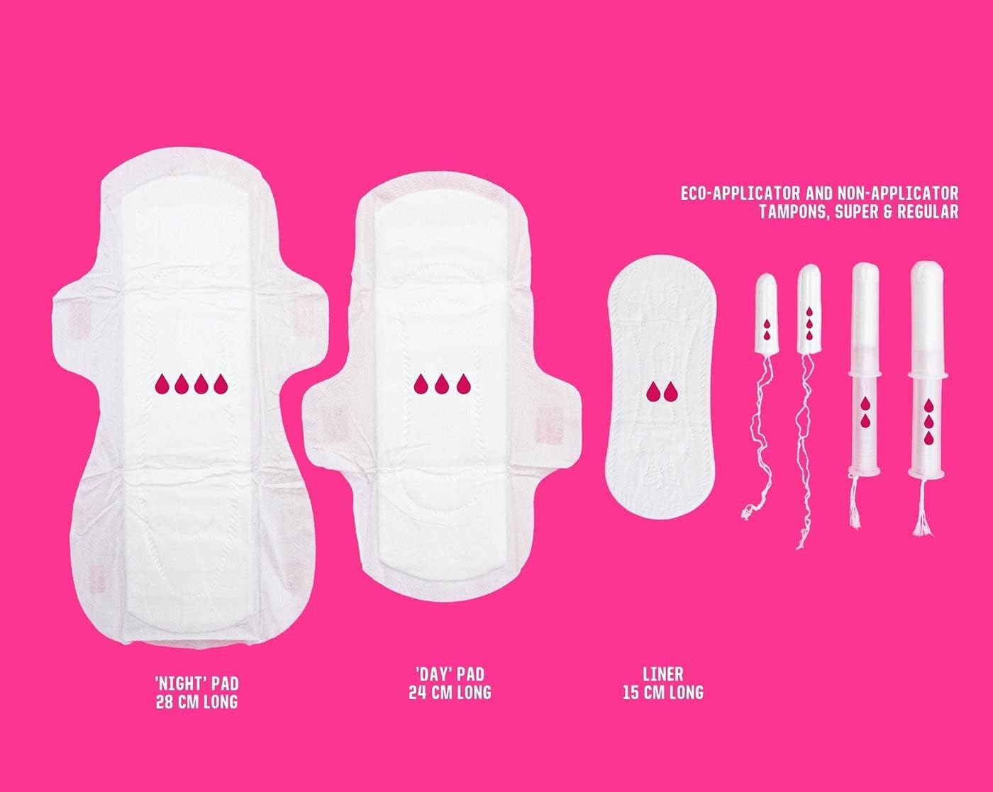 FLO x Netflix Sex Education Bamboo Day Pad Pack (16 Day) - Missguided