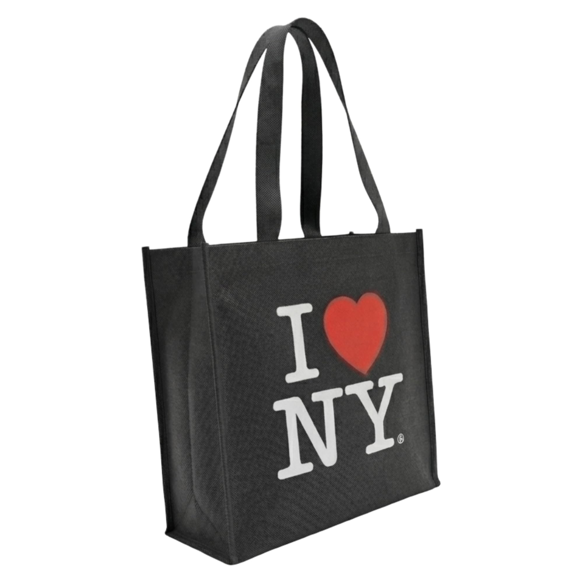 Black I Love NY Tote Bag and New York Souvenir 14 Inches | Officially Licensed