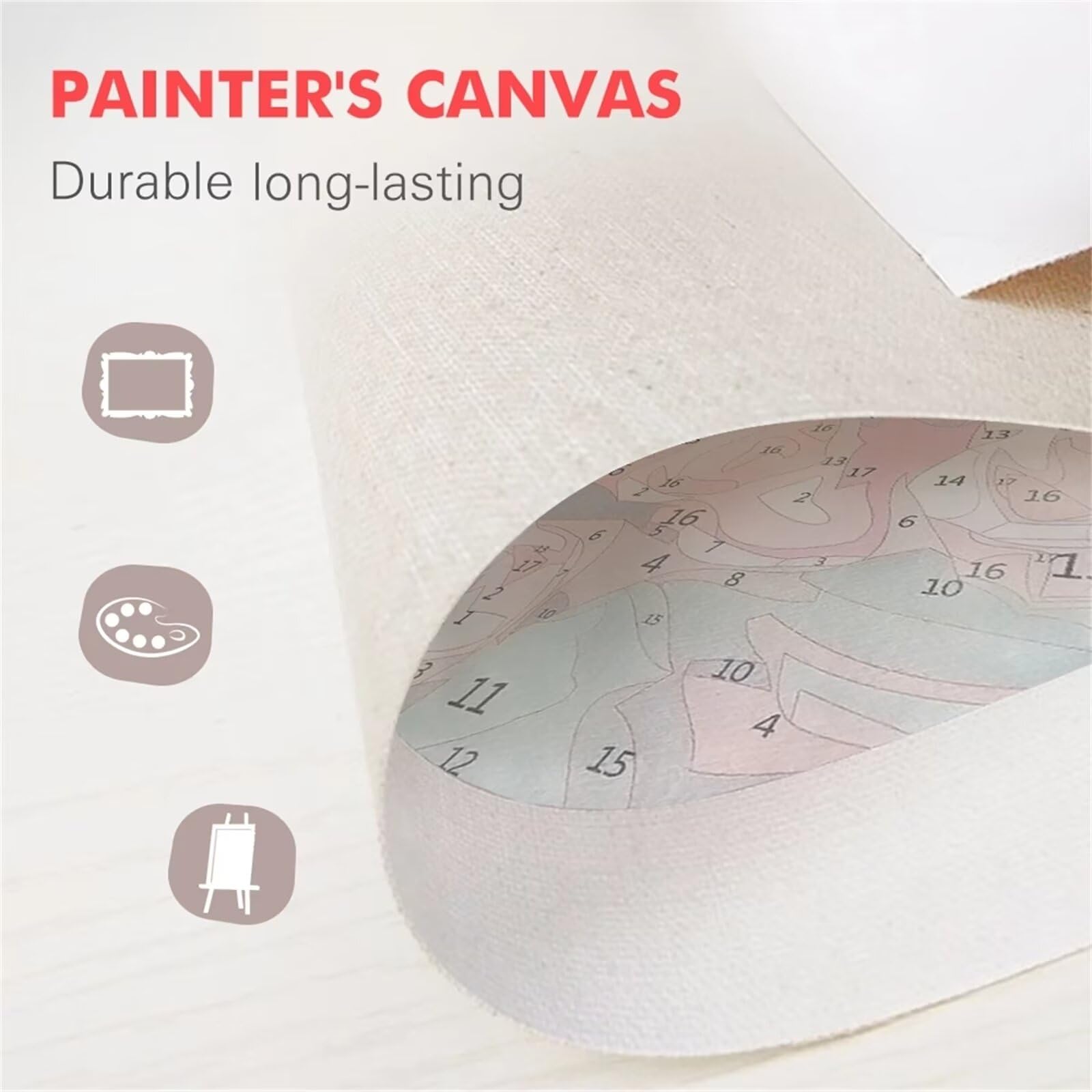 Dipingere con i Numeri Adulti,Formaggio Al Vino Bianco Kit di Pittura a Olio su Tela DIY per Adulti Bambini con Vernici e Pennelli Painting by Numbers Kit per Casa Decor Regalo(con telaio),60x75cm
