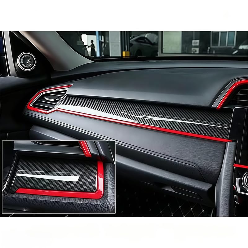 Kit embellecedor salpicadero central para Honda Civic 2017: soluciona el desgaste del panel 3