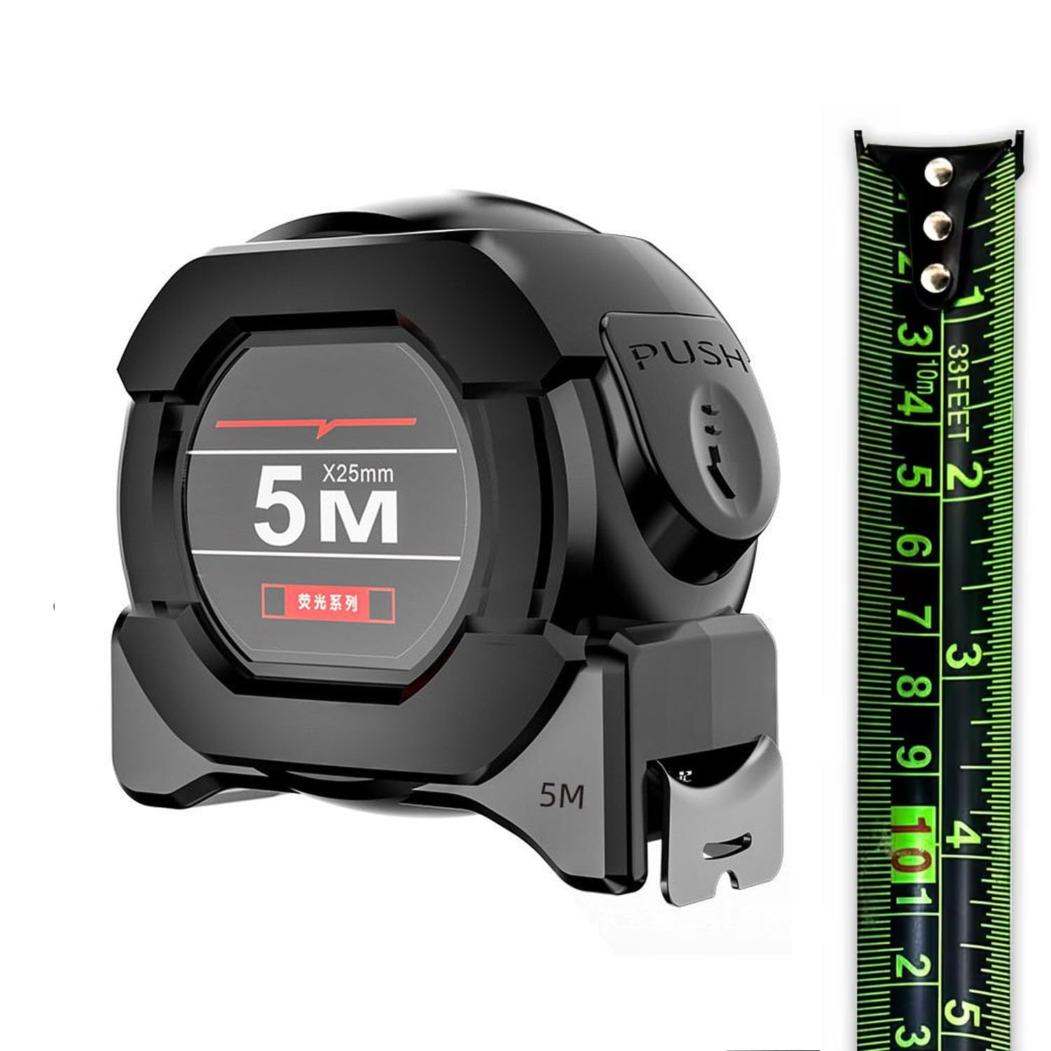 Geek Lab 5 Meter Measuring Tape with Auto-Locking and Retracting Feature, Heavy Duty Unbreakable ABS Case with Belt Clip- One-Man Operation, Measure in Inch & Centimeters.-image-7
