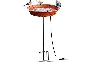 Heated Bird Baths for Winter with Light