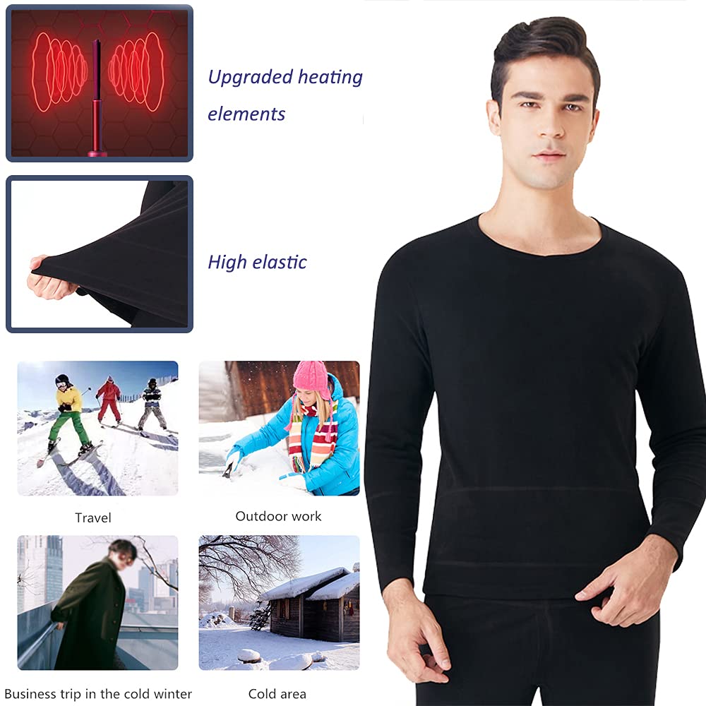 scosao Sous-vêtements chauffants pour homme et femme - Rechargeable par USB - Avec application de réglage de la température