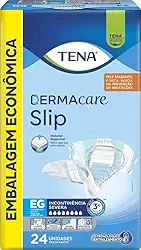 Tena Slip Dermacare, Fralda Geriátrica para Incontinência Urinária, EG - 24 Unidades