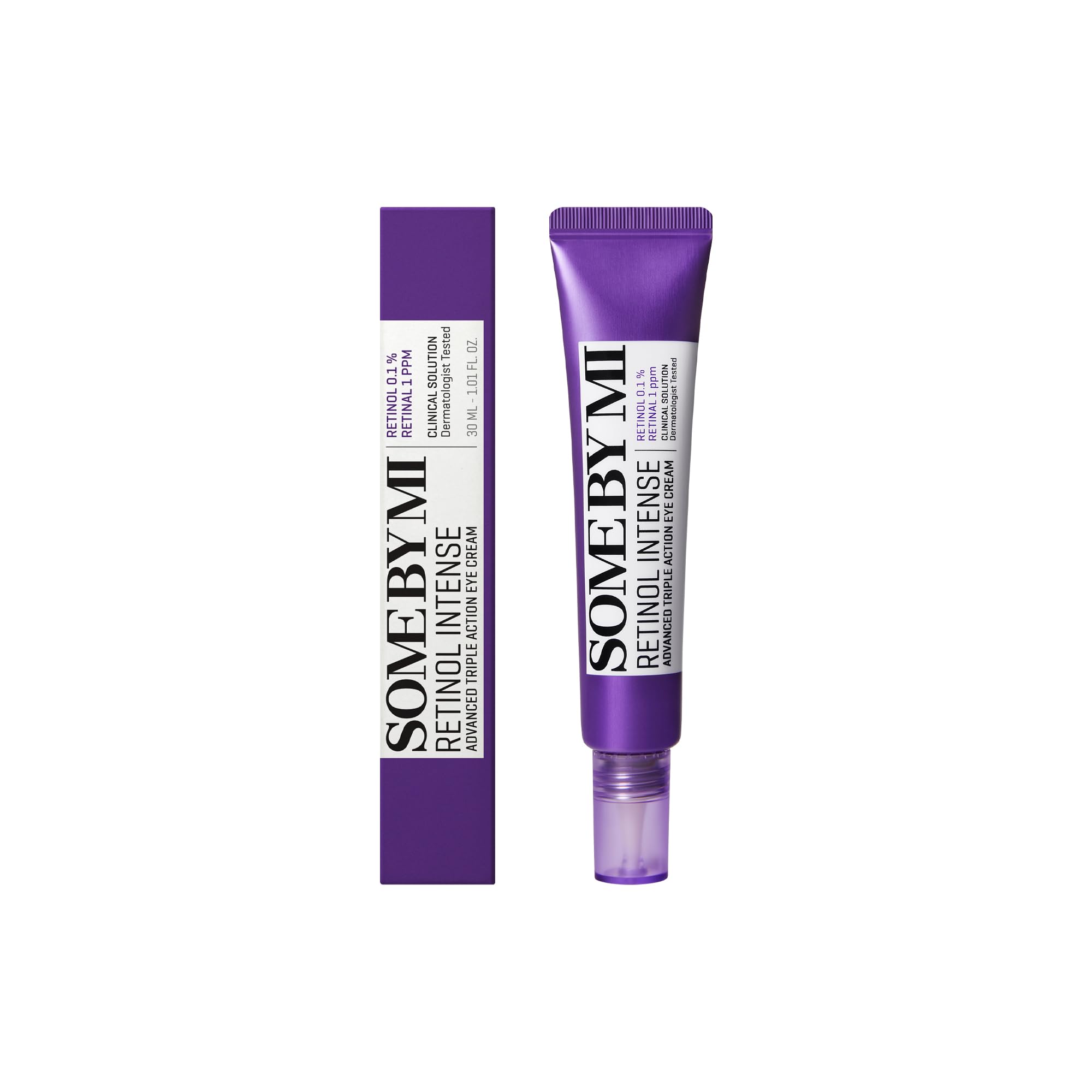 SOME BY MI Retinol Intense Advanced Triple Action Eye Cream – 30 ml – Crema per gli occhi al retinolo coreano contro l'invecchiamento cutaneo e le linee sottili – Illumina le occhiaie scure e