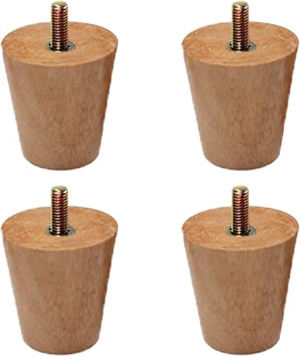 Miniatura 11 de Patas rectas y cónicas modernas de mediados de siglo para muebles, barra roscada M8, patas de sofá para mesa de café, 25.7 a 27.7 pulgadas, para