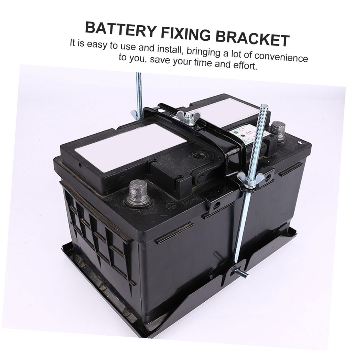 Support Batterie Voiture Antirouille Fixation Stable et Pratique pour Maintien Sécurisé des Batteries Automobiles Kit Remplacement Facile et Installation Rapide