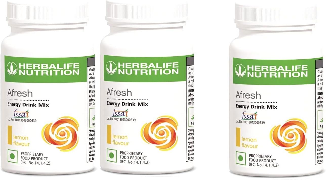 HN Nutrition Afresh Energy Drink (Lemon Flavour, 50 g) -Combo Pack of 2