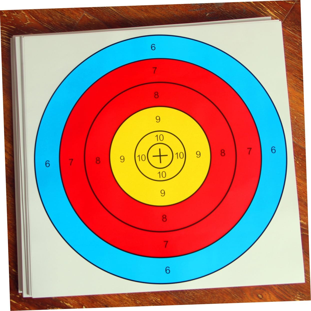 Gogogmee 40 Pcs Eva Paper Archery Targets Semi Ring Design for Practice and Competitions High Contrast Printed for Use for Training and Educational Games