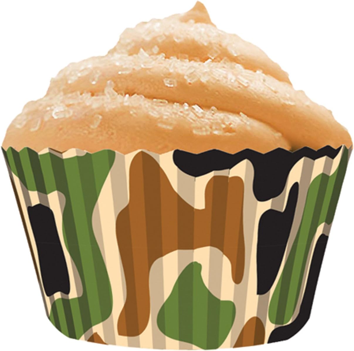 CupcakeCreations Standard Cupcake Baking Cup, Camo, 32Pack