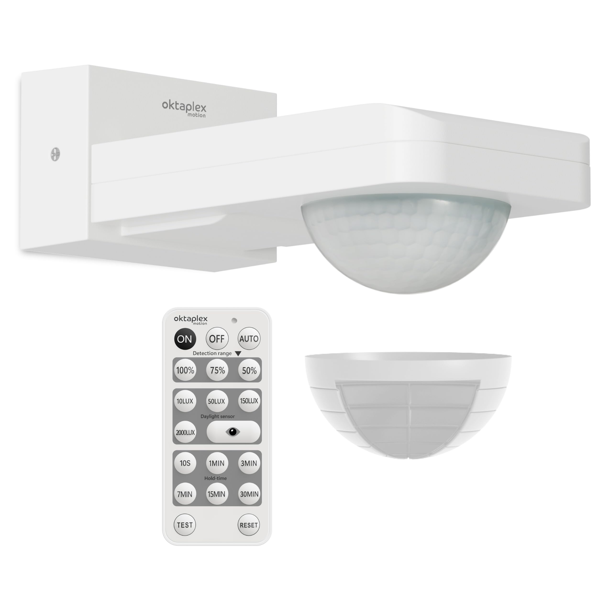 Capteur infrarouge pour plafond et mur Oktaplex Tea blanc