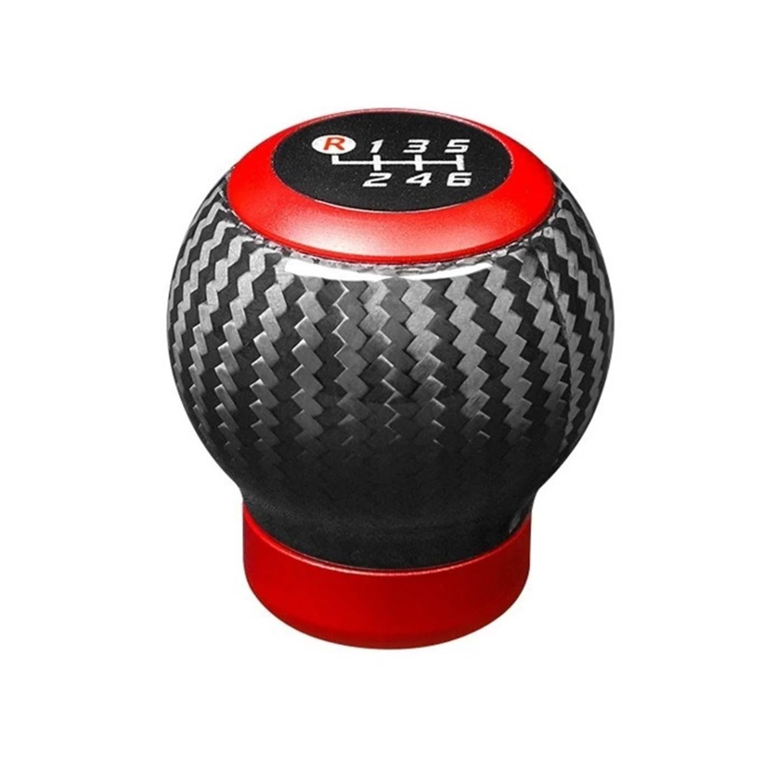 XEXJHQQ Gear Stick Knob for Toyota for GR86 for Subaru for BRZ Carbon Fiber Shift Knob Replacement Gear Lever Console Trim Interior Accessories(2022-2025 Red)