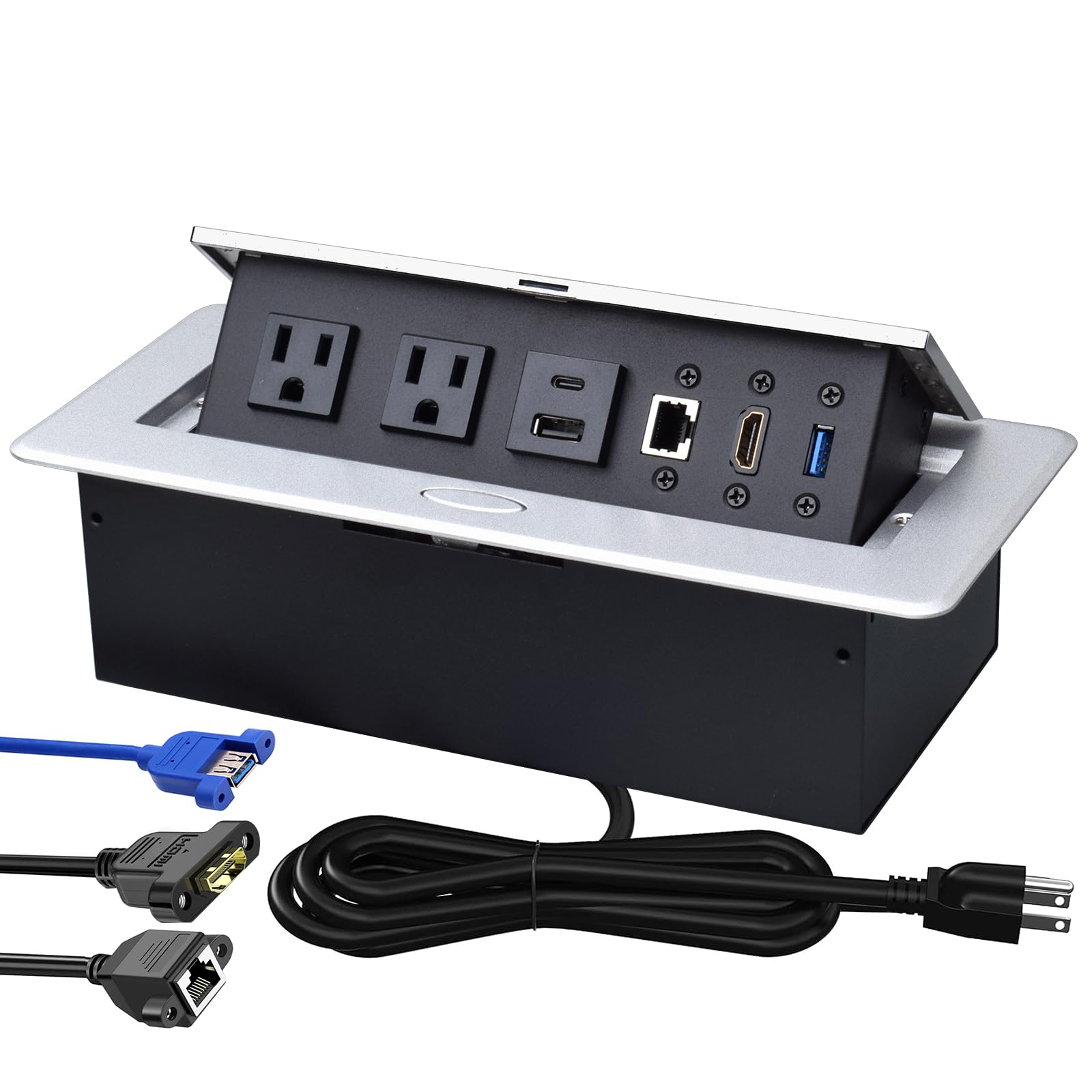 Jiangce Conference Table Power Hub, Pop up Power Outlet with 20W