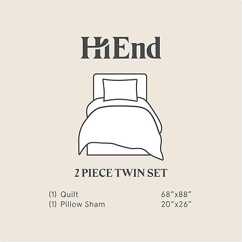 Miniatura 9 de Paseo Road by HiEnd Accents - Juego de edredón de 2 piezas con fundas de almohada, tamaño individual, juego de cama reversible de algodón a cuadros,