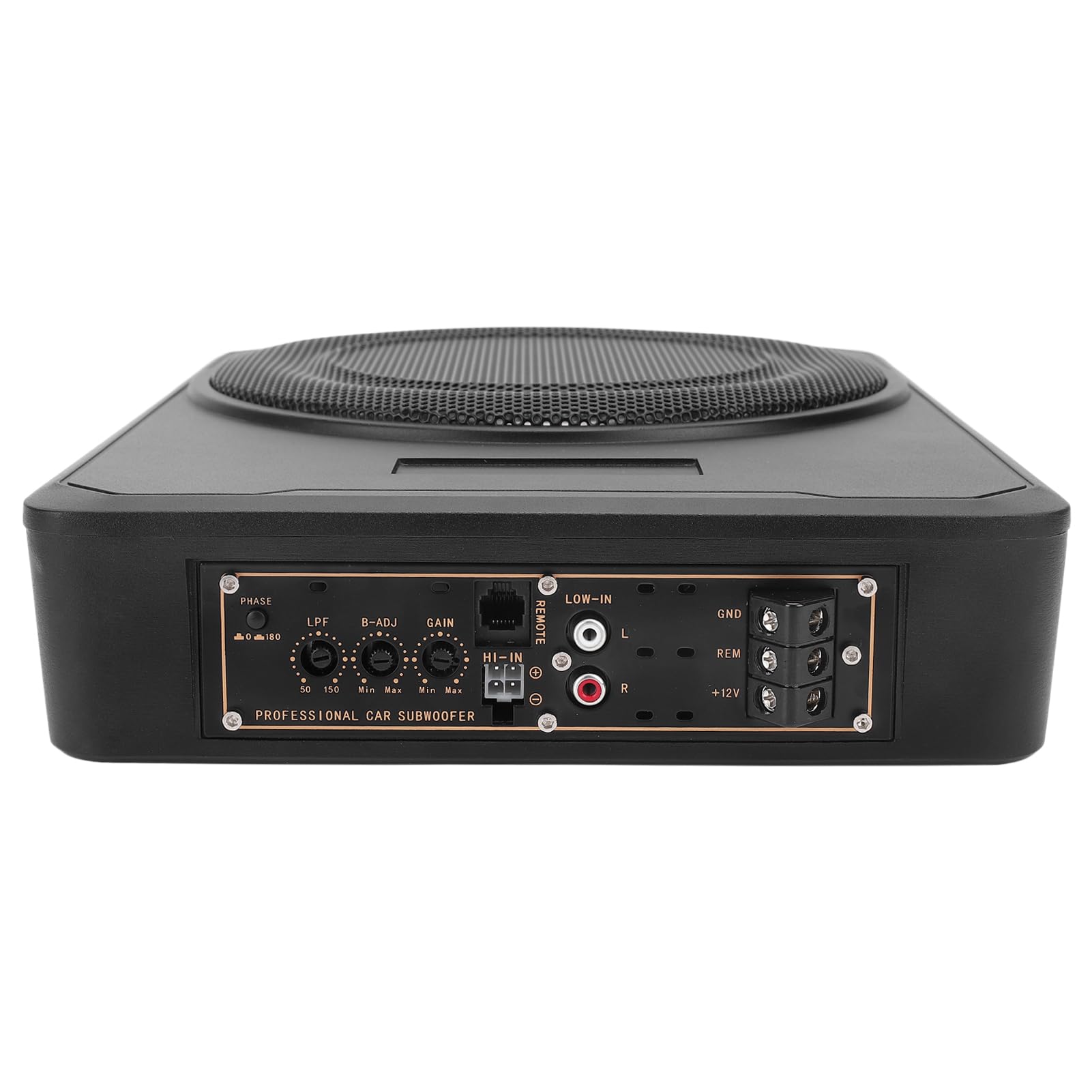 Potężny 10-calowy Subwoofer Samochodowy ze Wzmacniaczem do Samochodów Ciężarowych i Pojazdów Kempingowych, Trwały System Subwoofera Pod Siedzeniem Zapewniający wciągającą jazdę