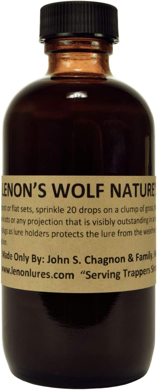 Lenon's Wolf Nature Call Lure / Scent 4 oz Bottle Serving Trappers Since 1924