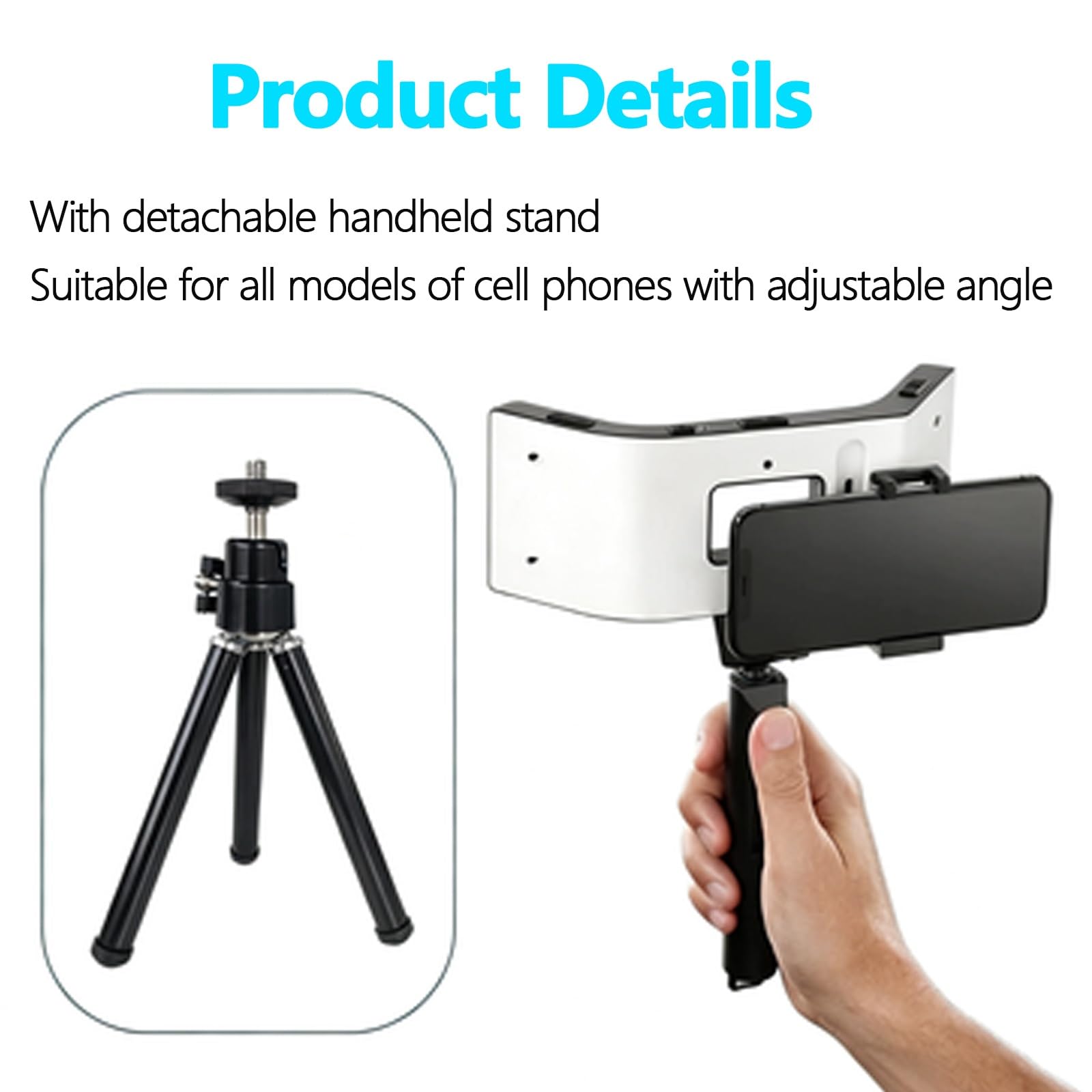 Kit de fotografía con luz de llenado Dental, Linterna for teléfono móvil, con Soporte Ajustable, iluminación Envolvente 3D, 5 Modos, Salida de 32000 Lux, for el hogar, salón, Hospital
