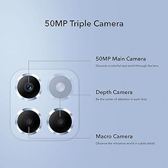 HONOR X6 Mobile Phone, 6.5 Inch Dual SIM Unlocked Smartphone, 50MP Triple Camera, 5000mAh, 4GB+64GB, Android 12（2 Year Warranty) (Renewed)