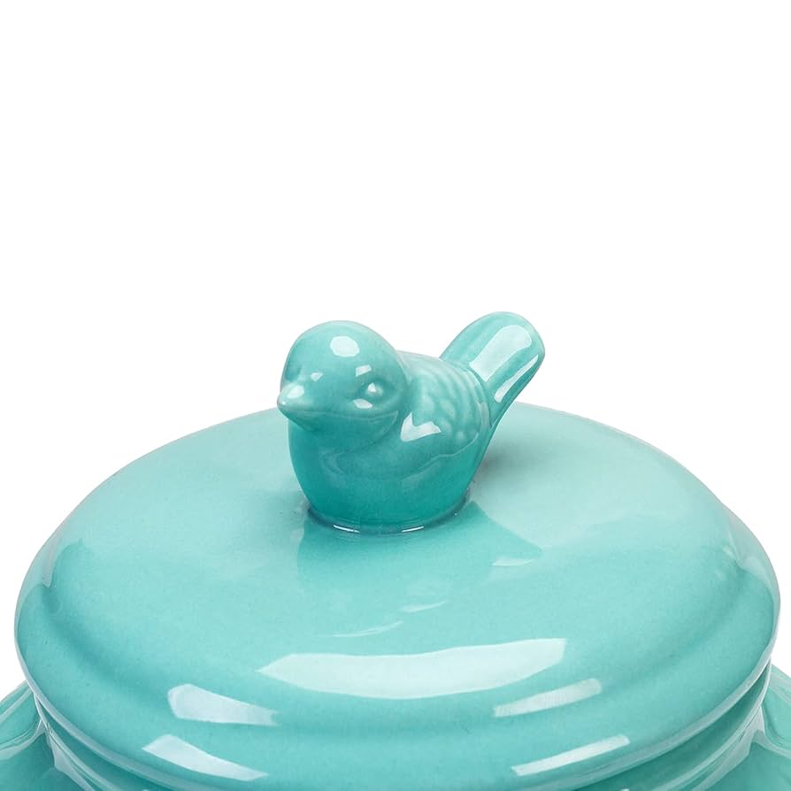 Amazon.com: MyGift Vintage Turquoise Ceramic Kitchen Jar
