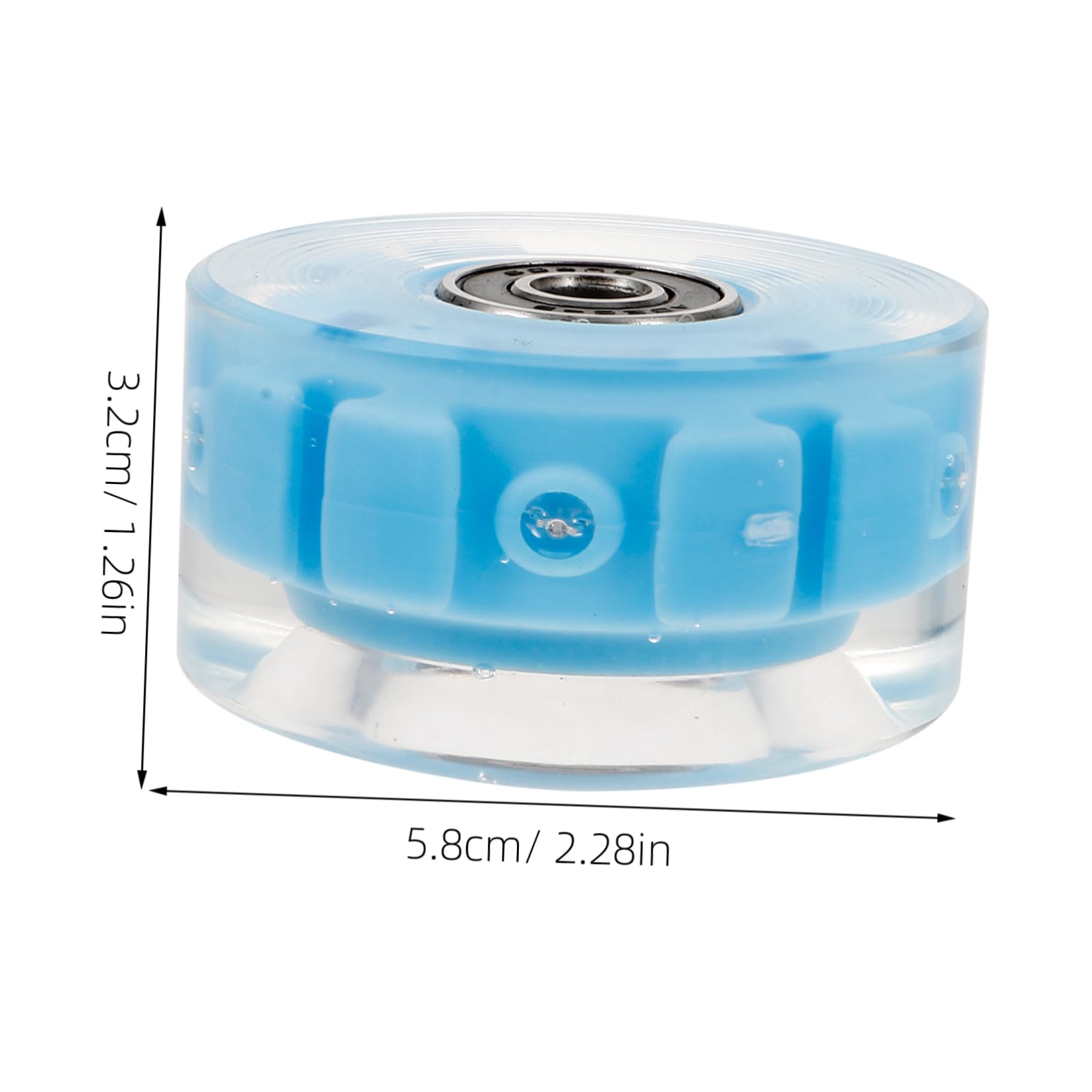 SUPVOX Skate Accessory 4pcs Luminous Flashing Wheels for Roller Skates Bearing Support