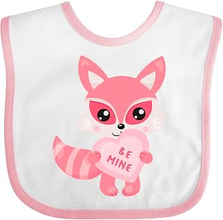 inktastic Valentine's Day Raccoon, Pink Raccoon, Love, Hearts Baby Bib