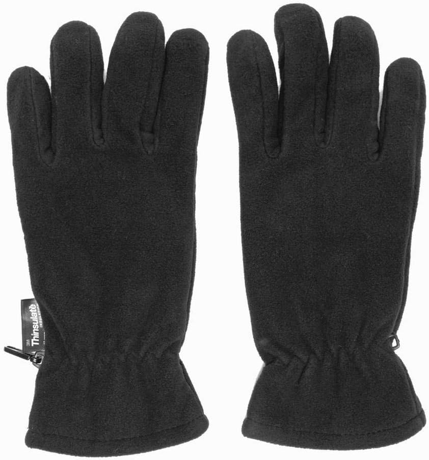 Peter Storm Thinsulate Double Fleece Gloves, Black, L/XL Amazon.co.uk