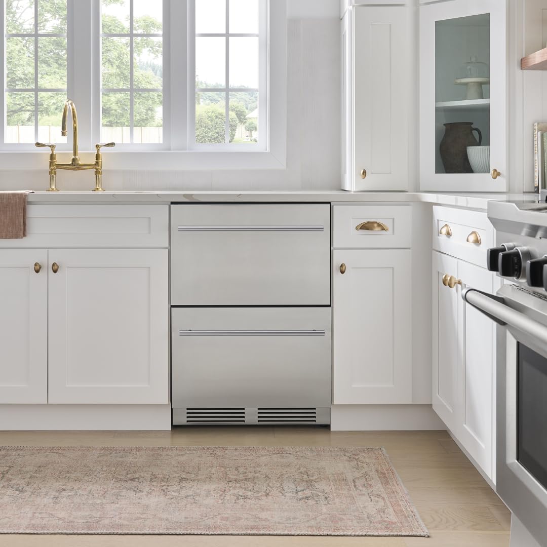 Zephyr Presrv 24 Inch Single Zone Refrigerator Drawers Wine & Beverage Fridge, Stainless Steel Wine Cooler Home Bar Under Counter Freestanding Built In, Energy Star Certified, 5.4 Cu. Ft on Fridge.com - View 6